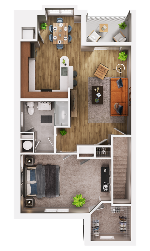 Brand New LEED 1 Bedroom 2nd Floor